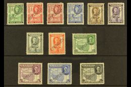 1942 Geo VI "full Face" Set Complete, Perforated "Specimen", SG 105s/15s, Very Fine Mint. (12 Stamps) For More... - Somaliland (Herrschaft ...-1959)