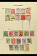 1903-49 An Attractive Mint And Used Collection On Old Pages, Incl. 1903 Overprints To 1r Mint, 1904 Set To 1r... - Somaliland (Protectorat ...-1959)