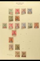 1890-1935 FRESH MINT AND FINE USED All Different Collection On Leaves. Note 1891 Die I Set To 13c Mint, Plus 16c... - Seychelles (...-1976)