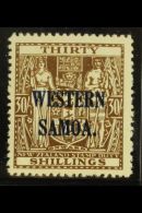 1945-53 30s Brown Postal Fiscal, SG 211, Never Hinged Mint. For More Images, Please Visit... - Samoa