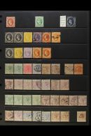 1860-1891 MINT & USED COLLECTION On A Stock Page, Inc 1860 1d Unused, 1863 ½d On 6d Mint, 1864-76 Perf... - Ste Lucie (...-1978)