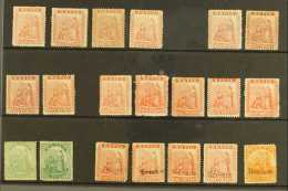 1876-82 CLASSIC ISSUES. An Attractive Mint & Unused Collection On A Stock Card. Includes 1876-78 Lithographed... - St.Christopher, Nevis En Anguilla (...-1980)