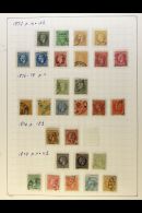 1872-1914 "CAROL " COLLECTION A Most Useful Mint & Used Collection With Many Definitive Perforation Variants,... - Autres & Non Classés