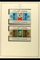 1966 World Cup Football Complete Set (in Se-tenant Blocks) Plus All Four Miniature Sheets, SG 188/96 & MS197,... - Qatar