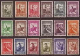 ST TOME E PRINCIPE 1938 "Imperio" Complete Postage Set Inscribed "S.TOME", SG 344/361, Never Hinged Mint. (18... - Autres & Non Classés