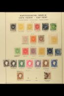 CAPE VERDE 1877 To 1922 Mint & Used Collection On Leaves, Includes 1877 Range To 200r, 1881-85 Complete Set... - Autres & Non Classés