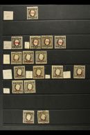 AZORES MINT & USED STUDY ACCUMULATION - Includes 1868-70 Curved Label 10r Mint, 25r Used (x2), 50r Mint, Then... - Andere & Zonder Classificatie
