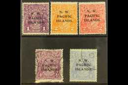 NWPI 1918-23 Heads Watermark Type W5 Overprints Complete Set, SG 120/24, Very Fine Used, Fresh. (5 Stamps) For... - Papua Nuova Guinea