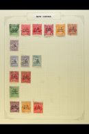 1915-1939 USED COLLECTION On Leaves, Inc NWPI 1915-16 Heads Set, Roos W2 9d And W5 6d (x2) & 1s, 1931 Set To... - Papouasie-Nouvelle-Guinée