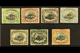 OFFICIALS 1908 Perf 11 Complete Set To 1s Perforated "O S", SG O14/O20, Cds Used. (7 Stamps) For More Images,... - Papouasie-Nouvelle-Guinée