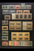 1906-21 ATTRACTIVE MINT COLLECTION 1906-08 Portraits Set Complete Plus Additional Blocks Of Four To 25c, 1909 New... - Panama