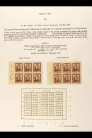 1938-44 1½d PURPLE-BROWN BOOKLET PANES. 1½d Purple-brown Complete Booklet Pane Of 6 (SG 607, CP W6c... - Autres & Non Classés