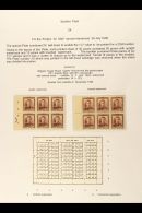 1938-44 1½d PURPLE-BROWN BOOKLET PANES. 1½d Purple-brown Complete Booklet Pane Of 6 (SG 607, CP W6c... - Andere & Zonder Classificatie