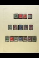 ENGLISH 1908-1953 FINE MINT COLLECTION In Hingeless Mounts On Leaves, All Different, Inc 1908 Opts Wmk MCA To 1s... - Andere & Zonder Classificatie