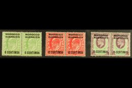 SPANISH CURRENCY 1907-12 5c On ½d, 10c On 1d & 15c On 1½d Overprints, SG 112/14, Very Fine Mint... - Andere & Zonder Classificatie