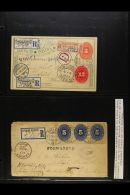 1890-1895 REGISTERED COVERS. An Interesting Group Of Registered Covers Bearing Various Numeral Issues, Many With... - Mexique