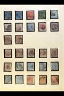 1858-1872 "OLD TIME" USED COLLECTION Presented In Mounts On Album Pages. Includes 1859-61 6d Blue, 1s Vermilion... - Maurice (...-1967)