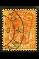 JAPANESE OCCUPATION 1942 Type 2 Ovpt In RED On Straits Settlements 2c Orange, Variety "overprint Inverted", ISC... - Other & Unclassified