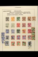SELANGOR 1891-1962 Used Collection On Written Up Album Pages, Includes 1891-95 Set, 1891-95 Set To 10c, 1935-41... - Andere & Zonder Classificatie