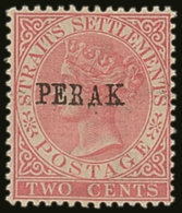 PERAK 1884-91 2c Pale Rose, SG Type 18 Ovpt (10½mm), SG 21, Very Fine Mint. For More Images, Please Visit... - Andere & Zonder Classificatie