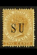 NEGRI SEMBILAN 1882 2c Brown Overprinted "S U" Without Stops, SG 13, Fine Mint No Gum. For More Images, Please... - Altri & Non Classificati