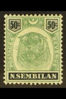 NEGRI SEMBILAN 1895-9 50c Green And Black Top Value, SG 14, Very Fine Mint. For More Images, Please Visit... - Andere & Zonder Classificatie