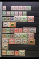 1910-1941 FINE MINT COLLECTION On Stock Pages, ALL DIFFERENT, Inc Johore 1918-20 To $1, Kedah 1912 Most Vals To... - Altri & Non Classificati