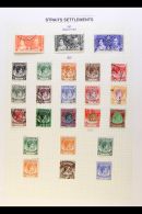 KGVI COMPLETE A Complete Run (SG 275 To 298) Mint Or Used - Mainly Used (the $2 With Fiscal Cancel And Ignored In... - Straits Settlements