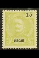 1898 15a Pale Olive Green, Carlos, SG 123, Very Fine Mint (no Gum As Issued). Scarce Value. For More Images,... - Other & Unclassified