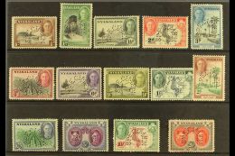 1945 Geo VI Pictorial Set Complete, Perforated "Specimen", SG 144s/157s, Fine Mint. Rare Set. (14 Stamps) For More... - Nyassaland (1907-1953)