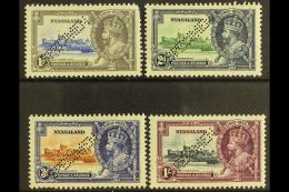 1935 Silver Jubilee Set Complete, Perforated "Specimen", SG 123s/126s, Very Fine Mint Part Og. (4 Stamps) For More... - Nyassaland (1907-1953)