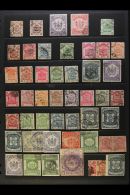 1883-89 USED COLLECTION Presented On A Stock Page. Includes 1883 2c, 1883 8c On 2c, 1883 50c & $1, 1883 8c,... - North Borneo (...-1963)