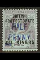 OIL RIVERS 1893 ½d On 2½d Ovptd Type 4 In Blue, SG 14, Very Fine And Fresh Mint. For More Images,... - Autres & Non Classés