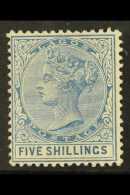 1886 5s Blue, Wmk Crown CA, SG 28, Very Fine Mint. For More Images, Please Visit... - Nigeria (...-1960)