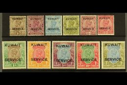 OFFICIAL 1929-33 (wmk Mult Stars) Complete Set, SG O16w/27, Very Fine Mint. (11 Stamps) For More Images, Please... - Koweït