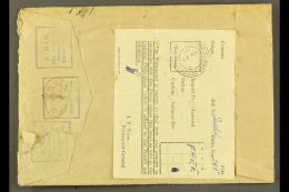 1955 Incoming Envelope From British Guiana With Jamaica Customs Label On Reverse. For More Images, Please Visit... - Jamaica (...-1961)