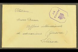 1942 Censored INTERNMENT CAMP Envelope To Red Cross, Switzerland, Endorsed "Letter In Italian". For More Images,... - Jamaica (...-1961)