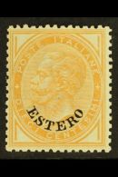 OFFICES IN LEVANT 1874 10c Ochre Ovptd "Estero", Sass 4, Superb NEVER HINGED MINT. Absolutely Stunning Example Of... - Other & Unclassified