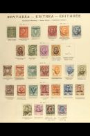 ERITREA 1893 - 1934 Fresh And Attractive Mint And Used Collection With Many Complete Sets And Better Values... - Autres & Non Classés