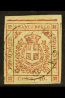 MODENA 1859 40c Pale Rose, Sassone 17,used Example From The Top Row Of The Pane Showing Upper Frame Line In... - Zonder Classificatie