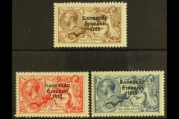 1925 2s6d, 5s, And 10s "Seahorses" Of Great Britain With Three Line Overprints (narrow Date) Complete Set, SG... - Autres & Non Classés