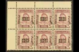OFFICIAL 1973 25f Purple With SG Type O218a Obliteration Only (no Bars), SG O1096, Never Hinged Mint, Corner Block... - Iraq