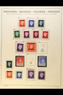 1948-1949 NEVER HINGED MINT COLLECTION In Hingeless Mounts On Leaves, ALL DIFFERENT, Inc 1948-49 Opts Set To... - Indonésie