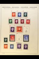 1948-1949 NEVER HINGED MINT COLLECTION In Hingeless Mounts On Leaves, ALL DIFFERENT, Inc 1948-49 Opts Set To... - Indonesië