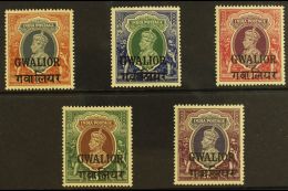 GWALIOR 1938-48 NEVER HINGED MINT KGVI High Values Range To 25r Including 1r (SG 112) & 5r To 25r (SG... - Sonstige & Ohne Zuordnung