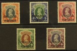 GWALIOR 1938-48 NEVER HINGED MINT KGVI High Values Range To 25r Including 1r (SG 112) & 5r To 25r (SG... - Autres & Non Classés