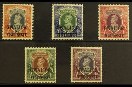 GWALIOR 1938-48 NEVER HINGED MINT KGVI High Values Range To 25r Including 1r (SG 112) & 5r To 25r (SG... - Sonstige & Ohne Zuordnung