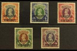 GWALIOR 1938-48 NEVER HINGED MINT KGVI High Values Range To 25r Including 1r (SG 112) & 5r To 25r (SG... - Autres & Non Classés