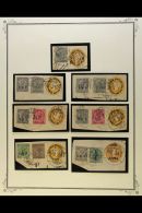 INDIAN EXPEDITIONARY FORCES Collection On Album Pages With Stamps And Pieces Assembled For CANCELLATIONS.... - Altri & Non Classificati