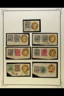 INDIAN EXPEDITIONARY FORCES Collection On Album Pages With Stamps And Pieces Assembled For CANCELLATIONS.... - Autres & Non Classés